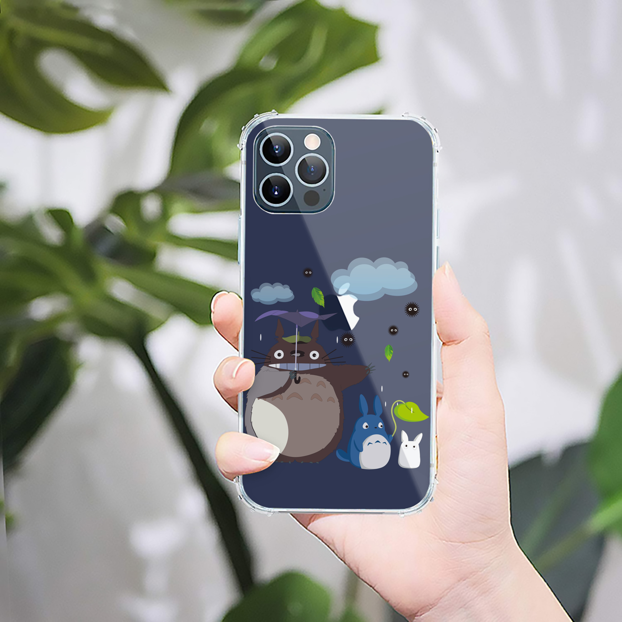 （画像用） となりのトトロ 草壁メイ 草壁サツキ My Neighbor Totoro Satsuki Kusakabe Mei Kusakabe 【iPhone 12シリーズ対応】透明スマホケース（クリアソフトケース）